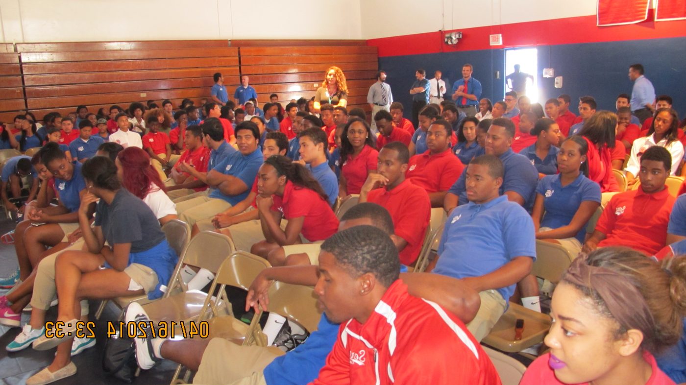 Students listening at an ISBL youth workshop