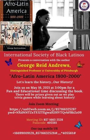 Afro-Latin America 1800–2000 conversation flyer